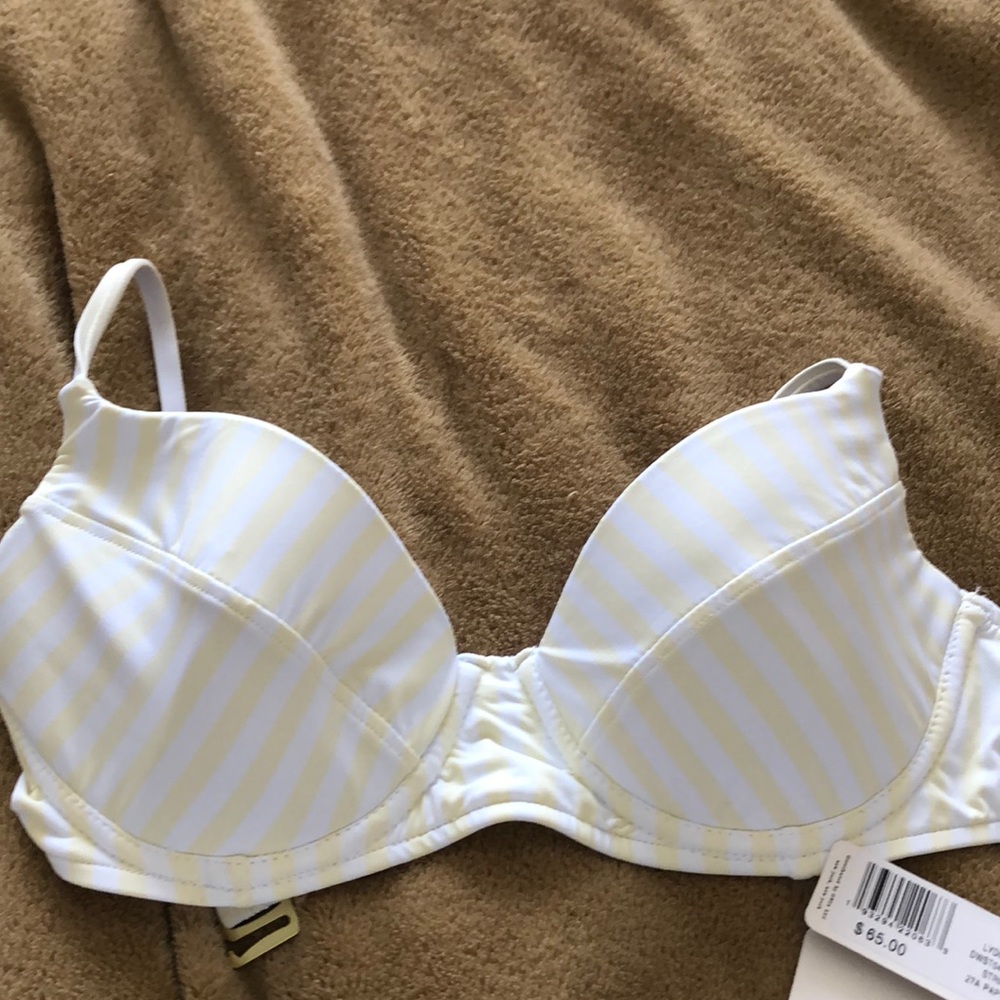 WWW Yellow/White Striped Lydia Top